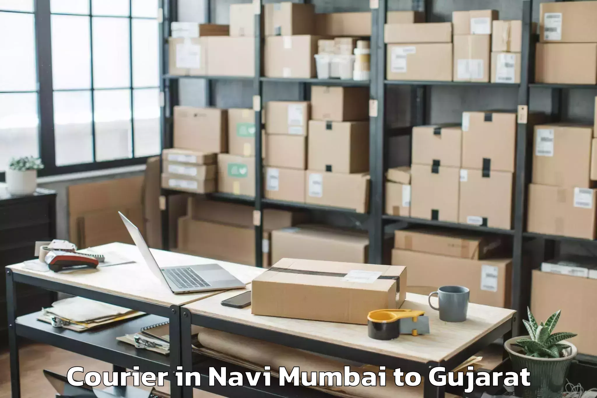 Easy Navi Mumbai to Rajpipla Courier Booking